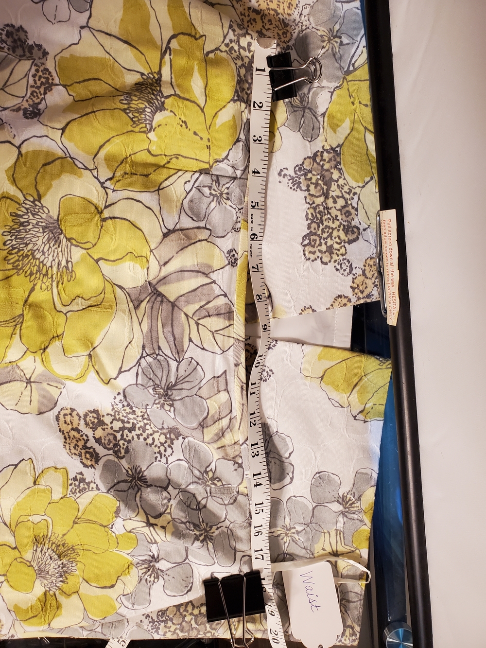 Tahari Green and Gray Floral Midi Jacket & Skirt Set - Picture 12 of 16